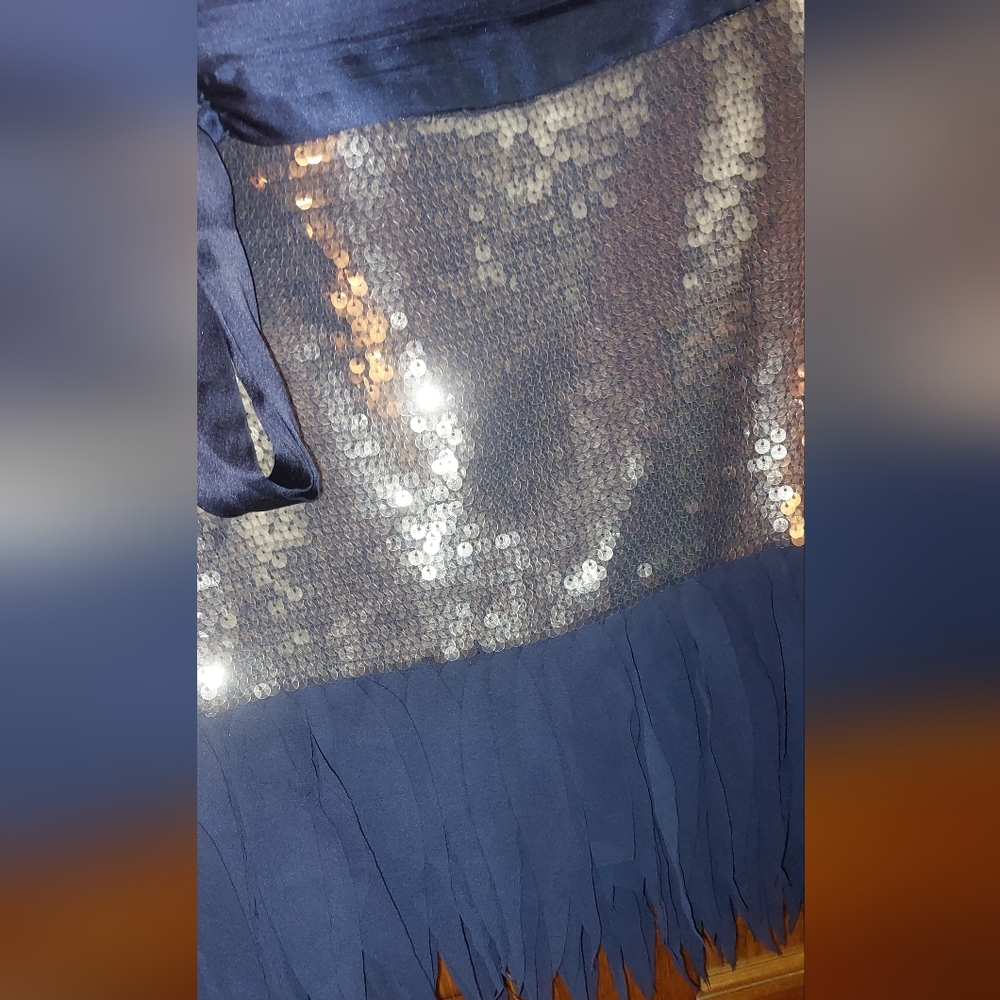 Anthropologie Sequin Fringe Festival Mini Skirt - Picture 6 of 13